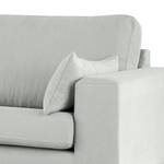 3-Sitzer Sofa BILLUND Baumwollstoff Vele: Grau - Buche Dunkel