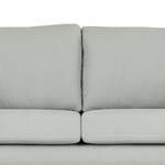 3-Sitzer Sofa BILLUND Baumwollstoff Vele: Grau - Buche Dunkel