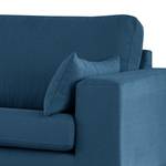 3-Sitzer Sofa BILLUND Baumwollstoff Vele: Blau - Buche Dunkel