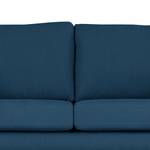 3-Sitzer Sofa BILLUND Baumwollstoff Vele: Blau - Buche Dunkel