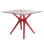 Table Vela I Rouge - 80 x 80 cm