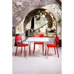 Chaises Lisboa (lot de 2) Fibre de verre - Rouge - Rouge - Sans accoudoirs