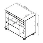 Computertafel Zelma Beukenhouten look