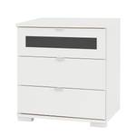 Table de chevet Box Plus II Blanc alpin / Noir