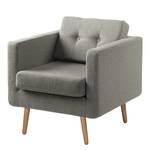 Fauteuil Croom geweven stof - leembruin - Zonder hocker - Geweven stof Polia: Fango - Zonder hocker