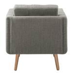 Fauteuil Croom Tissu - Tourbe - Sans repose-pieds - Tissu Polia: Fango - Sans repose-pieds