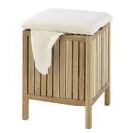 Tabouret salle de bain Norway Tissu / Noyer massif