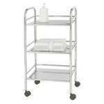 Carrello Argento - Metallo - 32 x 75 x 41 cm