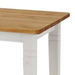 Table Bergen II Épiciéa massif - Pin coloris lessivé / Pin blanc - 120 x 78 cm - Avec 2 plateaux à emboîter