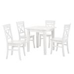 Chaises Fjord (lot de 2) Pin massif blanc - Pin blanc