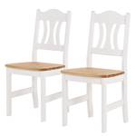 Chaises Bastide (lot de 2) Pin massif - Epicéa blanc / Epicéa coloris lessivé - Epicéa blanc / Epicéa lessivé