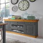 Sideboard Bergen Kiefer massiv - Kiefer Grau / Kiefer Laugenfarbig