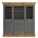 Buffet haut Bergen Pin massif Gris / Couleur bois lessivé - Epicéa gris / Epicéa lessivé