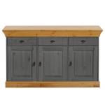 Credenza Bergen I Legno massello di pino - Pino grigio / Pino color cenere