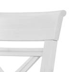 Chaises Fjord (lot de 2) Pin massif Blanc / Ambre - Epicéa blanc / Epicéa ambre jaune