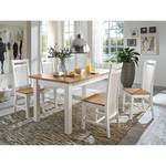 Sedia sala da pranzo Boston (2 pezzi) Legno massello di pino Bianco/Lisciviato - Pino bianco / Pino color cenere