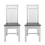 Chaises Boston (lot de 2) Pin massif - Epicéa blanc / Epicéa gris