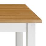 Eettafel Boston massief grenenhout - Wit grenenhout/loogkleurig grenenhout - 160 x 90 cm