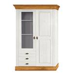 Armoire vitrine Bergen Pin massif - Epicéa blanc / Epicéa lessivé