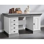 Bureau Bergen 143 cm Pin massif - pin blanc / pin gris - Epicéa blanc / Epicéa gris