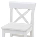 Chaise de bar Fjord Pin massif - Pin blanc - Hauteur : 96 cm