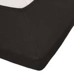 Spannbettlaken Jersey für Topper Schwarz - Baumwolle - Abmessungen 200x90x35cm - Schwarz - 70 x 210 cm