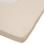 Spannbettlaken Jersey für Topper Natur - Baumwolle - Abmessungen 200x180x35cm - Ivory - 180 x 220 cm
