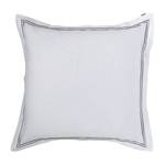 Biancheria da letto Smood frame Bianco / Grigio - 200 x 200 cm + 2 cuscini 80 x 80 cm