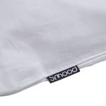 Biancheria da letto Smood frame Bianco / Grigio - 200 x 200 cm + 2 cuscini 80 x 80 cm