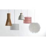 Suspension Modis Tissu / Fer - 1 ampoule - Blanc