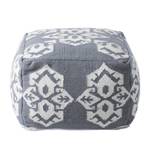 Pouf Raposa III Laine - Gris / Blanc