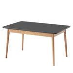 Table extensible LINDHOLM (extensible) - Partiellement en chêne massif - Gris - Gris - 140 x 90 cm