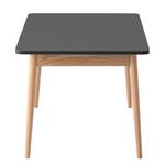 Table extensible LINDHOLM (extensible) - Partiellement en chêne massif - Gris - Gris - 140 x 90 cm