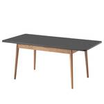 Table extensible LINDHOLM (extensible) - Partiellement en chêne massif - Gris - Gris - 140 x 90 cm