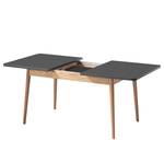 Table extensible LINDHOLM (extensible) - Partiellement en chêne massif - Gris - Gris - 140 x 90 cm