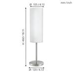 Tafellamp Troy Elegance glas / staal - 1 lichtbron
