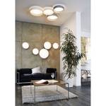 LED-Deckenleuchte Palomaro Webstoff / Kunststoff - 1-flammig - Creme - Durchmesser: 32 cm