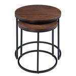 Tables d’appoint Marias (lot de 2) Noyer / Noir