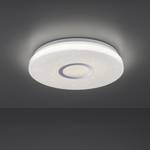 LED-plafondlamp Jonas Creston wit/staal - 1 lichtbron - Diameter: 42 cm
