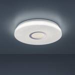 LED-plafondlamp Jonas Creston wit/staal - 1 lichtbron - Diameter: 42 cm