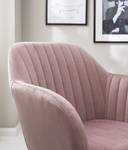 Sedia con braccioli TILANDA Velluto Vilda: rosa anticato - 1 sedia