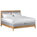 Boxspring LaamliaWood III massief eikenhout - 180 x 200cm