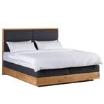 Lit boxspring LaamliaWood I Chêne massif - 180 x 200cm