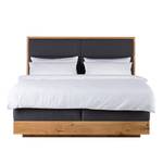 Lit boxspring LaamliaWood I Chêne massif - 180 x 200cm