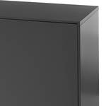 Enfilade LINDHOLM - Largeur 160 cm chêne partiellement massif - Gris / Chêne - 90 cm - Gris