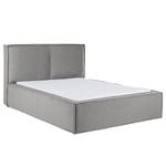 Lit capitonné Kinx Tissu - Tissu KINX : Gris - 160 x 200cm - Sans matelas - Pas de tiroir de lit - 110 cm