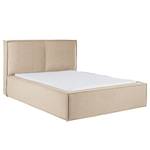 Gestoffeerd bed KINX geweven stof - 140 x 200cm - Beige - Stof KINX: Beige - 140 x 200cm