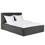 Lit capitonné Kinx Tissu - 160 x 200cm - Anthracite - Tissu KINX : Anthracite - 160 x 200cm - Sans matelas - Pas de tiroir de lit - 110 cm