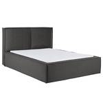 Gestoffeerd bed KINX geweven stof - 160 x 200cm - Antracietkleurig - Stof KINX: Antracietkleurig - 160 x 200cm - Zonder matras - Geen opbergruimte - 110cm