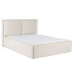 Lit capitonné Kinx Tissu - 160 x 200cm - Blanc - Tissu KINX : Blanc - 160 x 200cm - Sans matelas - Pas de tiroir de lit - 110 cm